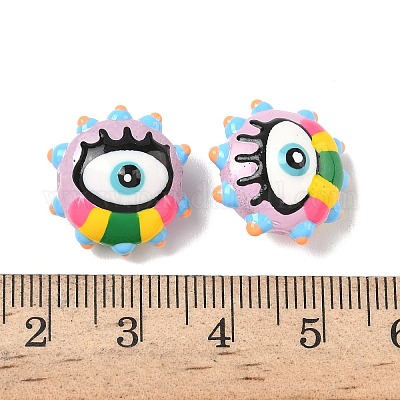 Выпечка окрашенные стеклянные бусины LAMP-D004-04C-1