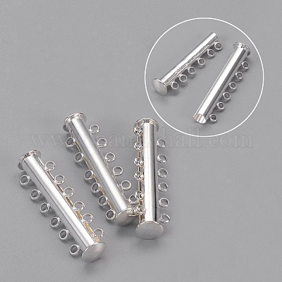 6-пряди замок латуни слайд застежками KK-Q270-6-NF-1