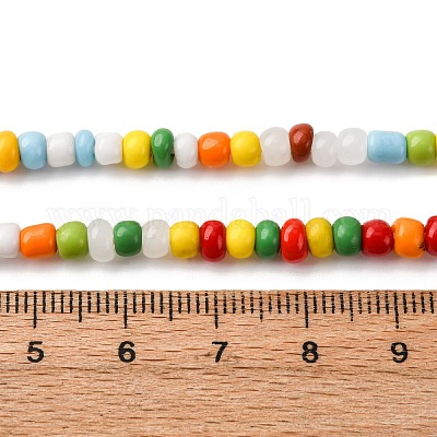 Бусы лэмпворк ручной работы BLOW-K001-01A-07-1