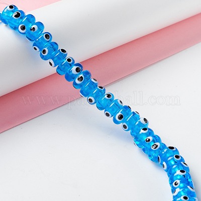 Ручной зло бусины глаз LAMP-F021-01G-1