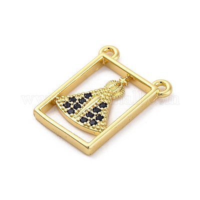 Латунные микро проложить кубического циркония подвески KK-U066-21A-G-1