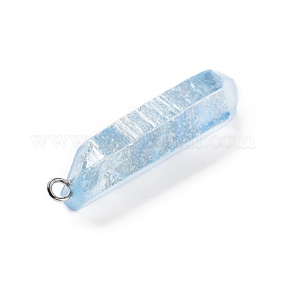 Гальванизированные натуральные кварцевые подвески G-P315-B01-10P-1