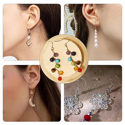 200 шт. французские крючки для сережек из нержавеющей стали 304 STAS-HY0001-68-1