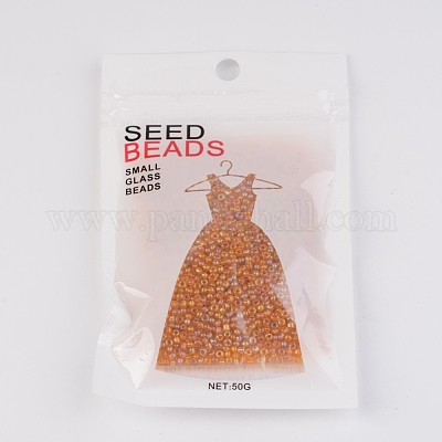 Круглый прозрачный цвета радуги стеклянный бисер X-SEED-A007-2mm-169-1