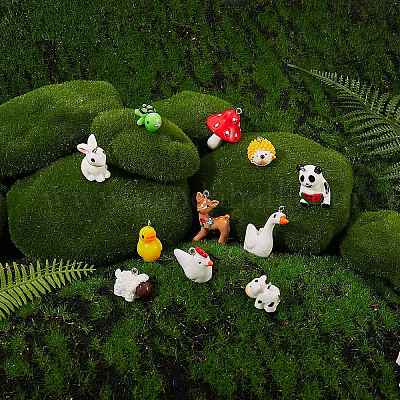 Подвески из непрозрачной смолы в стиле 30 шт. RESI-SZ0001-62-1