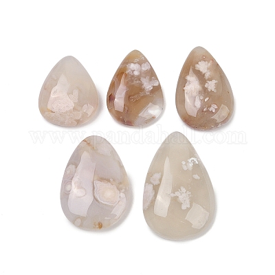 Натуральные кабошоны из агата сакуры G-U020-01-1