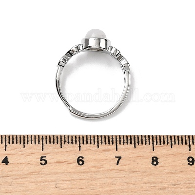 Кольца из натурального драгоценного камня RJEW-A084-04P-1