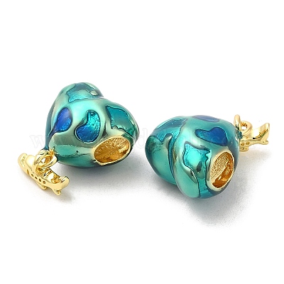 Подвеска из латуни с покрытием из латуни в европейском стиле KK-R146-01G-1