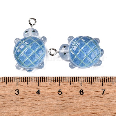 Подвески из непрозрачной смолы с градиентным цветом и светящейся текстурой RESI-S011-01A-1