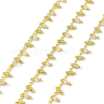 Кубические звенья из латуни ручной работы CHC-L053-10G-06-1