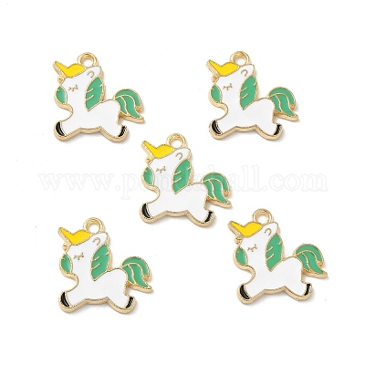 Подвески из эмали и сплава&nbsp;ENAM-M052-07G-D-1