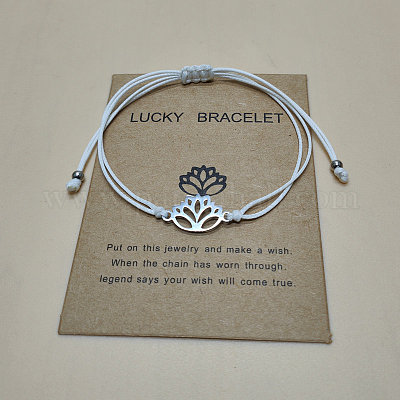 201 браслет из нержавеющей стали с звеньями лотоса WGDDDBE-05-1