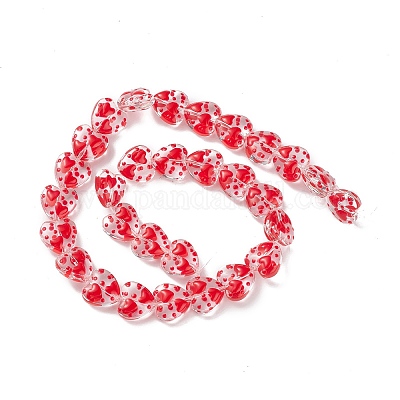 Прозрачные стеклянные бусины LAMP-F029-05-1