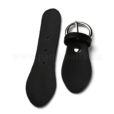 Черные пряжки из искусственной кожи FIND-WH0111-285P-1