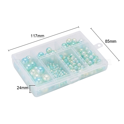 497шт 5 стиля радуги абс пластик имитация жемчуга OACR-YW0001-07E-1