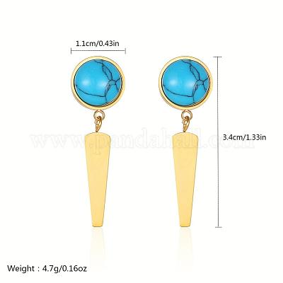 Серьги-гвоздики из богемской нержавеющей стали WG0840-1-1