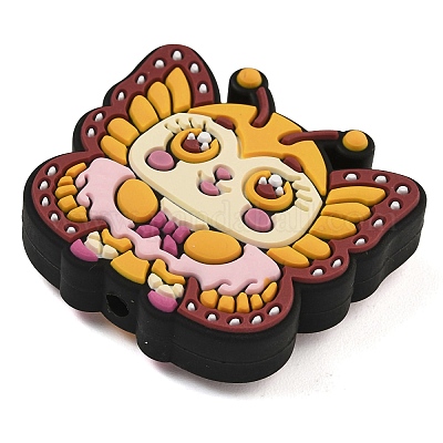 Фокальные бусины из пищевого силикона SIL-F013-14-1