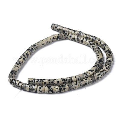 Natur Dalmatiner Jaspis Perlen Stränge&nbsp;G-Z006-C17-1