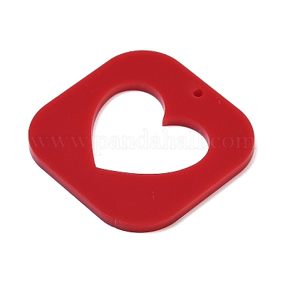 Подвески из непрозрачного акрила с печатью FIND-K017-09B-1