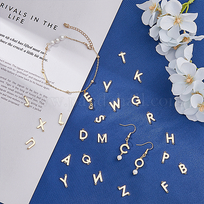 26 шт. 26 стиля подвески-подвески для соединителей из латуни с покрытием стойки KK-FH0006-59-1