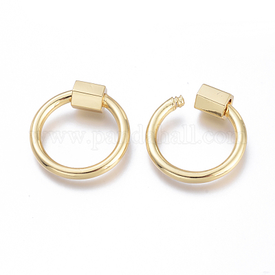 Латунные брелоки с карабином KK-I673-09G-1