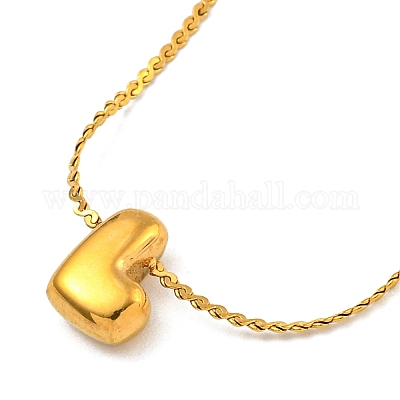 Ожерелья с подвесками из нержавеющей стали 304 с микропаве из кубического циркония NJEW-H017-01G-L-1