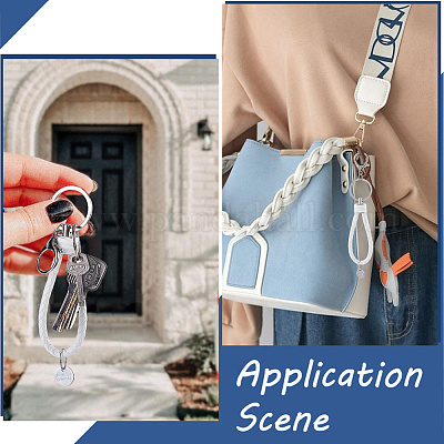 10шт брелок из искусственной кожи KEYC-SC0001-35A-1