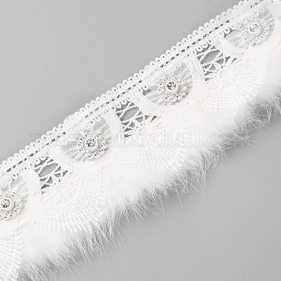 Кружевные ленты из полиэстера OCOR-WH0070-244-1