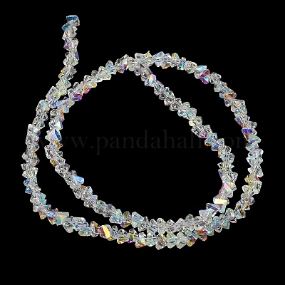 Гальванизируйте прозрачное стекло бисер нитей EGLA-P061-04C-AB-1