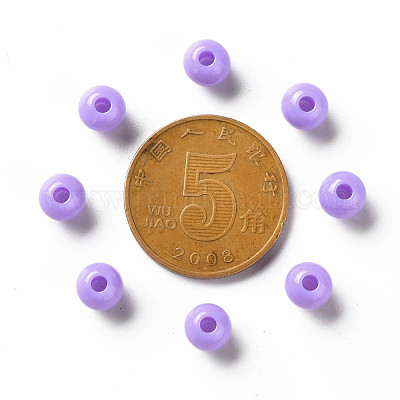 Непрозрачные акриловые бусины MACR-S370-C6mm-A32-1