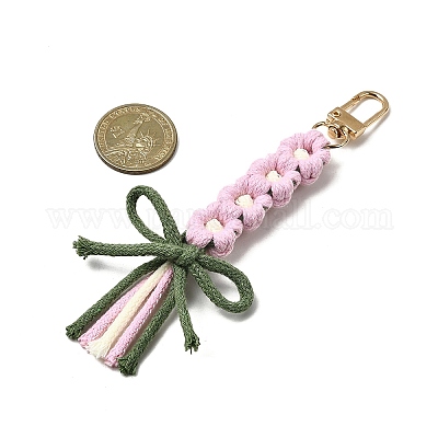 Хлопок подвесные украшения HJEW-TA00396-03-1