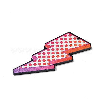 Подвески из непрозрачного акрила с двусторонней печатью FIND-D283-09B-1