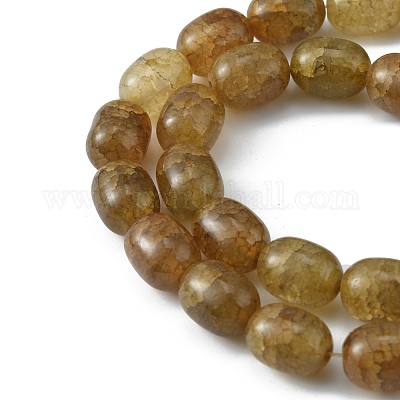 Nachgemachte gebrochene Jadeglasperlen&nbsp;LS-GLAA-WH0032-05D-1