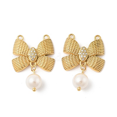 Подвески из нержавеющей стали 304 со стразами STAS-L280-17G-1