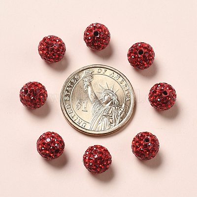 Бусины с класс А стразами RB-B026-27-1