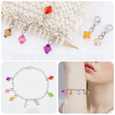 Двухконусные подвесные маркеры петель HJEW-AB00489-1