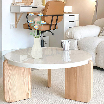 Искусственный цветок из хлопка ручной работы крючком AJEW-WH0009-75A-1