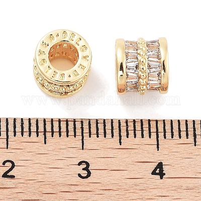 Латунные микропаве из прозрачного кубического циркония KK-P271-43G-B-1