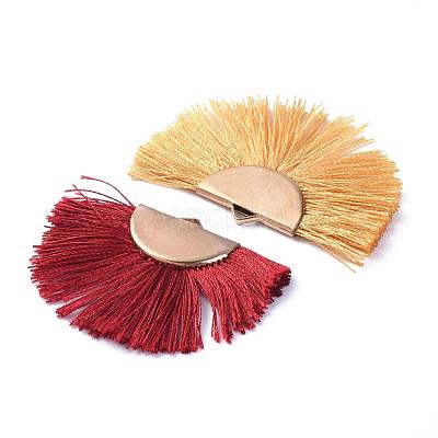 Décorations de pendentif pompon en polyester&nbsp;FIND-I008-01-1