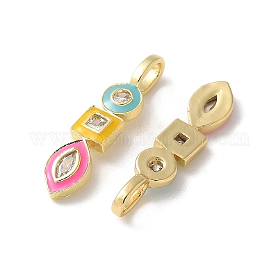 Латунные микро проложить кубического циркония подвески KK-P290-46G-1