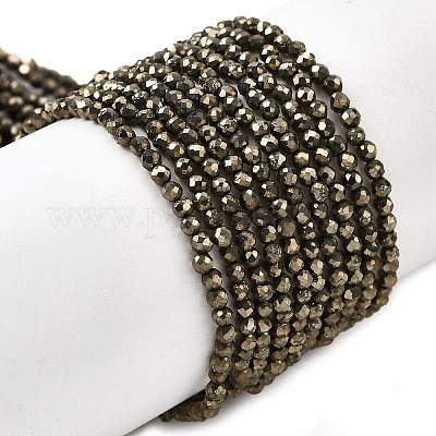 Природного пирита бисер нитей G-J002-19-1