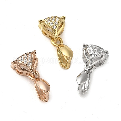 Покрытие стойки латунь микро паве прозрачный кубический цирконий ледоруб щепотка поручни KK-K340-07-1