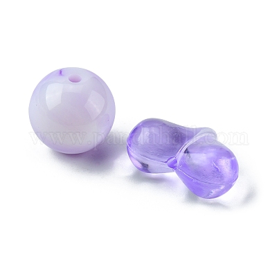 Perles acryliques opaques et transparentes&nbsp;MACR-YW0002-01A-1