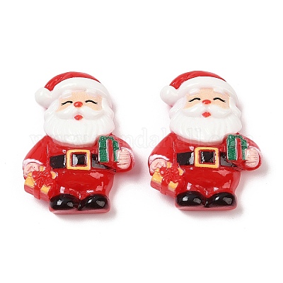 Кабошоны из непрозрачной рождественской смолы CRES-Z015-01C-1