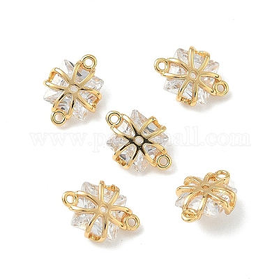 Латунные подвески из прозрачного кубического циркония KK-Z136-37G-1