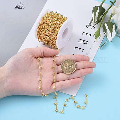 Латунные бисерные цепочки ручной работы CHC-I029-07G-1