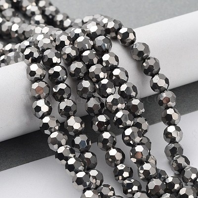 Гальванические стеклянные бусины&nbsp;EGLA-R042-6mm-06-1