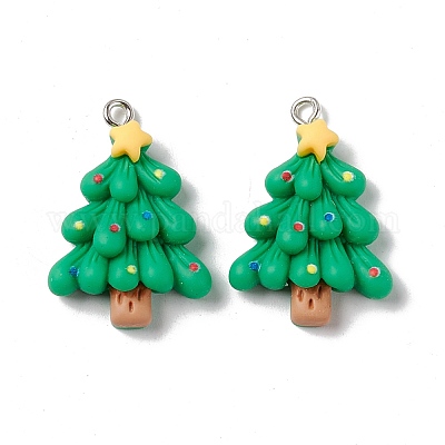 Подвески из непрозрачной смолы на рождественскую тематику FIND-E025-15-1