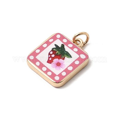 Латунные подвески с принтом&nbsp;KK-H253-05A-G01-1