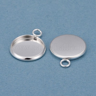 Оправы для подвесок из нержавеющей стали 304 в виде кабошонов STAS-F191-14S-C-1